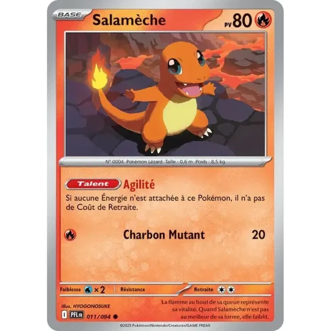 Carte Pokémon Salamèche 11/94 - ME02 Flammes Fantasmagoriques