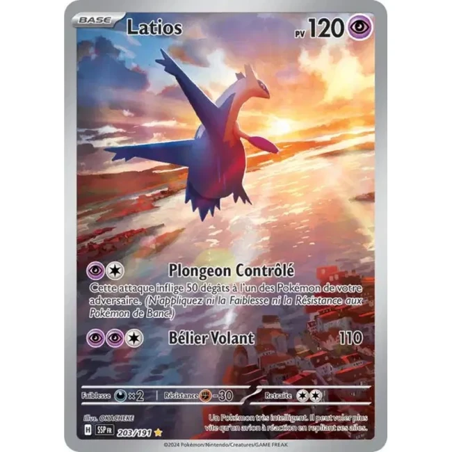 Carte Pokémon Latios 203/191 - EV8 Étincelles Déferlantes
