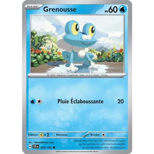 Carte Pokémon Grenousse 39/142 - EV7 - Couronne Stellaire