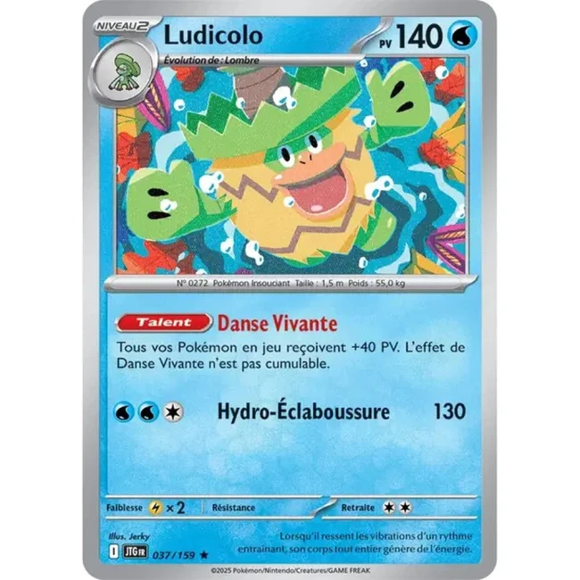 Carte Pokémon Ludicolo 37/159 - EV9 Aventures Ensemble