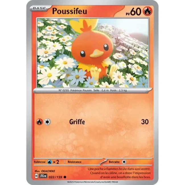 Carte Pokémon Poussifeu 22/159- EV9 Aventures Ensemble