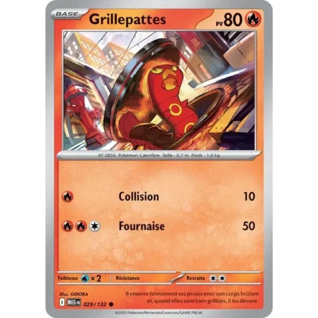 Carte Pokémon Grillepattes 29/132 - ME1 Méga évolution