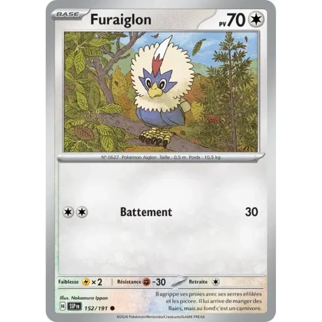 Carte Pokémon Furaiglon 152/191 - EV8 Étincelles Déferlantes