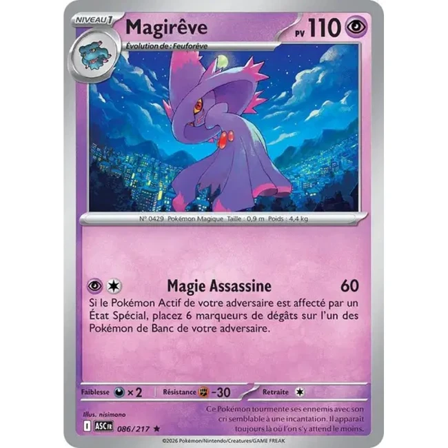 Carte Pokémon Magirêve 86/217 - ME02.5 Héros Transcendants