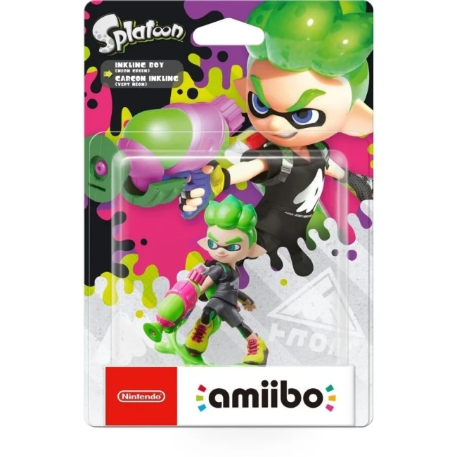 Amiibo Inkling Boy Vert Néon – Splatoon Collection (Nintendo)