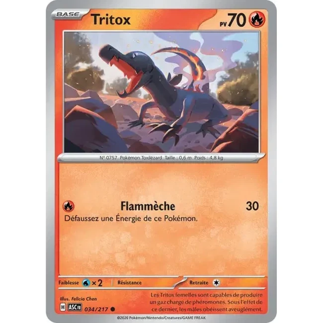 Carte Pokémon Tritox 34/217 - ME02.5 Héros Transcendants