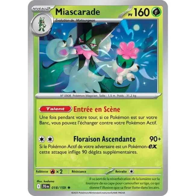 Carte Pokémon Miascarade 18/159 - EV9 Aventures Ensemble