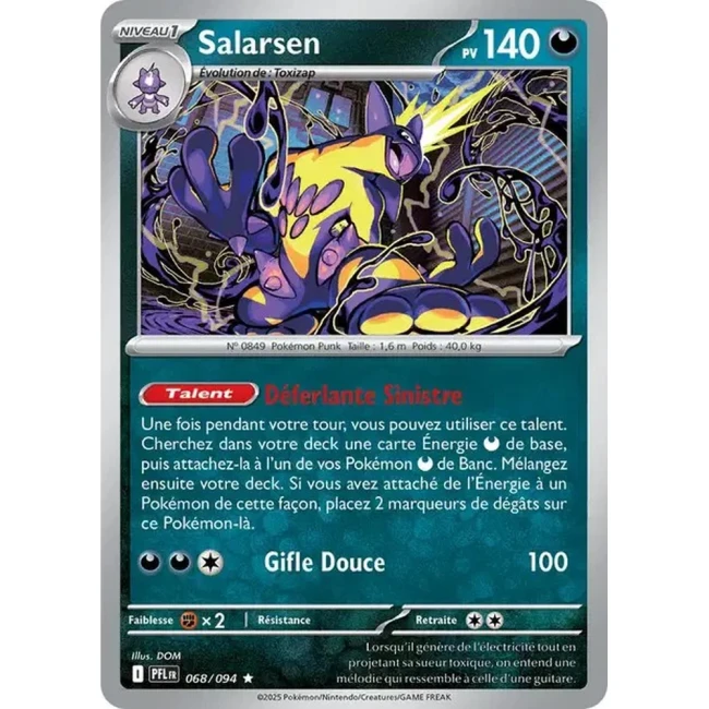 Carte Pokémon Salarsen 68/94 - ME02 Flammes Fantasmagoriques
