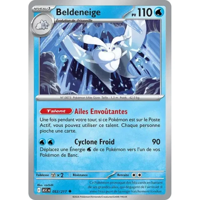 Carte Pokémon Beldeneige 53/217  - ME02.5 Héros Transcendants