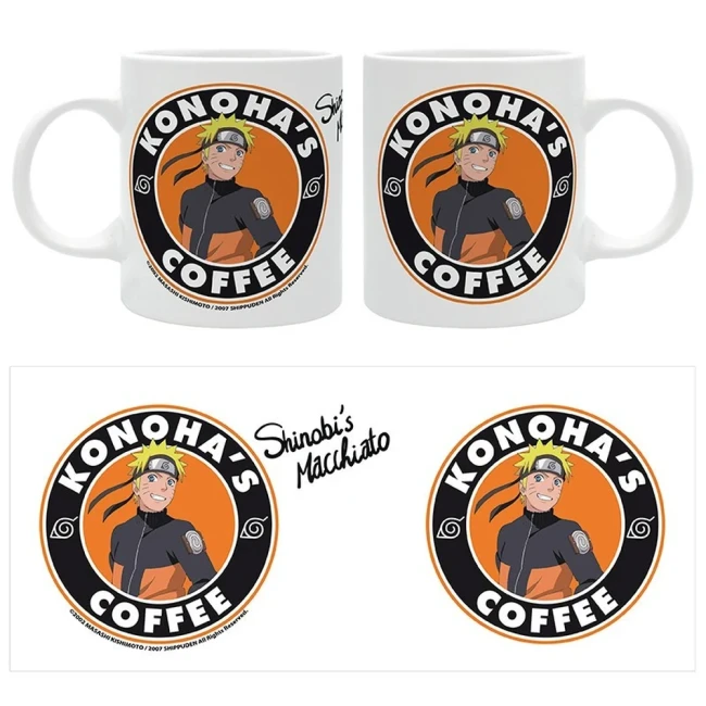 NARUTO SHIPPUDEN - Mug 320ml - "KONOHA'S COFFEE"