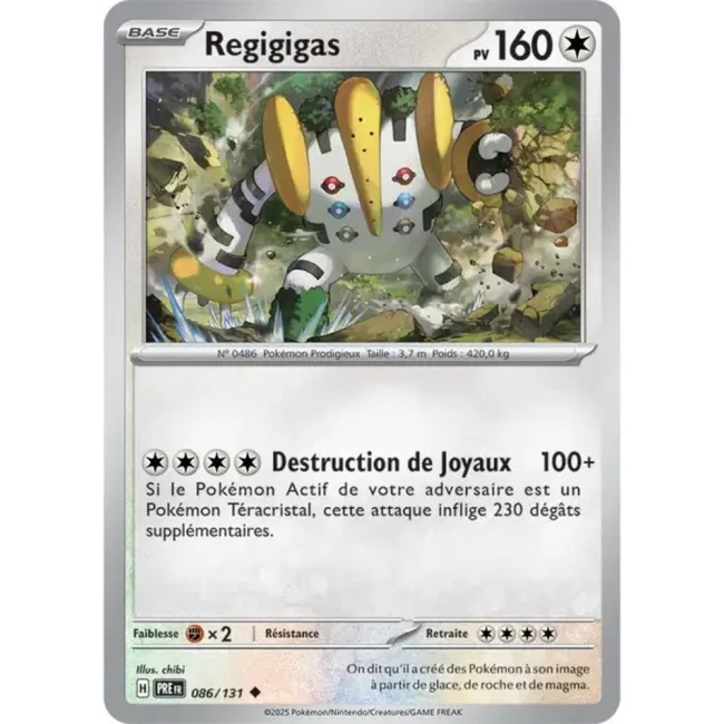 Carte Pokémon Regigigas 86/131 - EV8.5 Evolutions Prismatiques