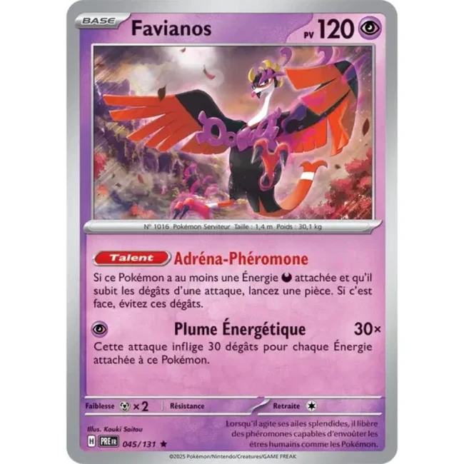 Carte Pokémon Favianos 45/131 - EV8.5 Evolutions Prismatiques