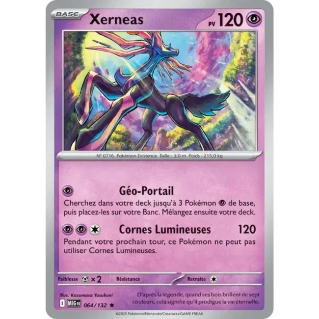 Carte Pokémon Xerneas 64/132- ME1 Méga évolution