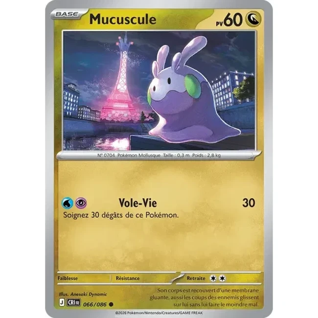 Carte Pokémon Mucuscule 66/086 - ME04 Chaos Ascendant