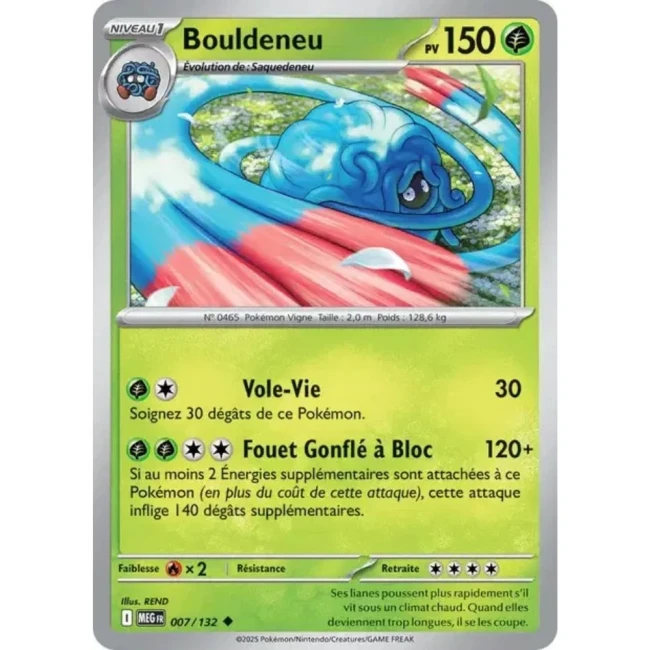 Carte Pokémon Bouldeneu 7/132 - ME1 Méga évolution
