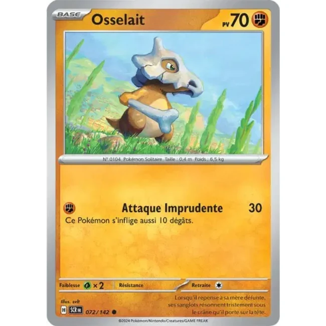 Carte Pokémon Osselait 72/142 - EV7 - Couronne Stellaire