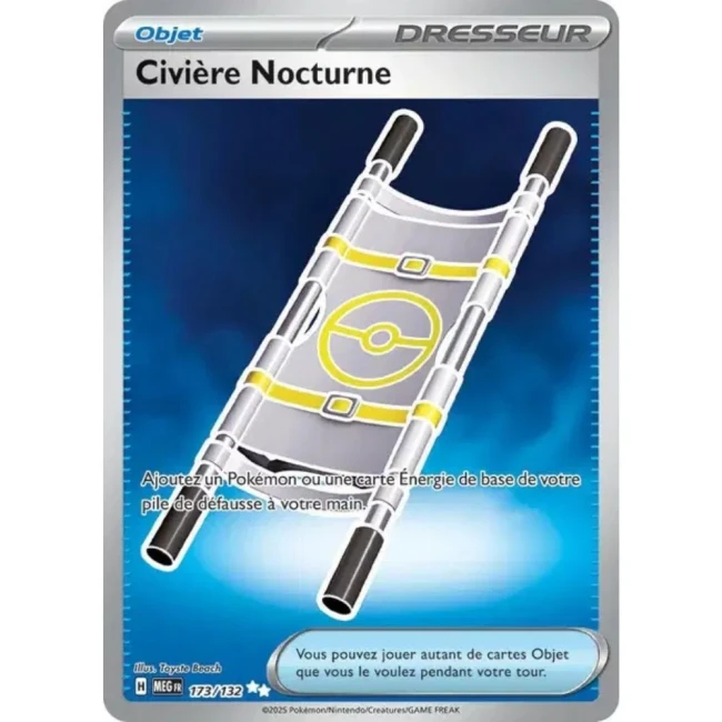 Carte Pokémon Civière Nocturne 173/132 - ME1 Méga évolution