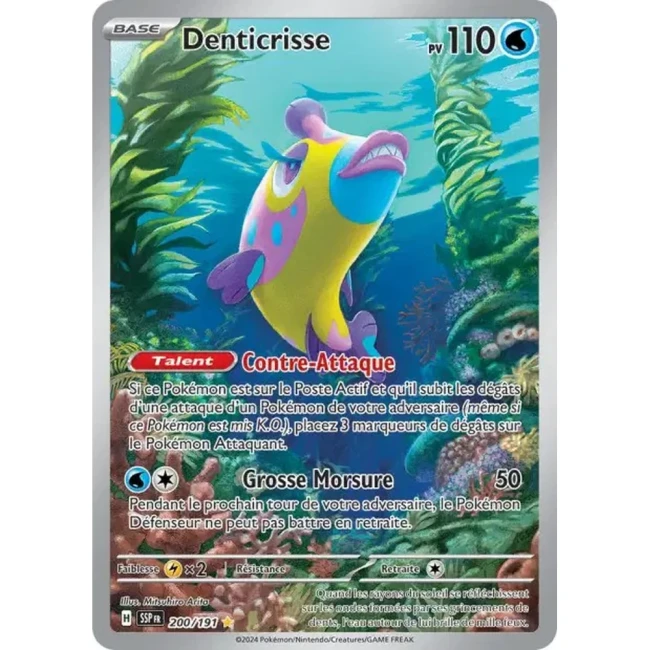 Carte Pokémon Denticrisse 200/191 - EV8 Étincelles Déferlantes