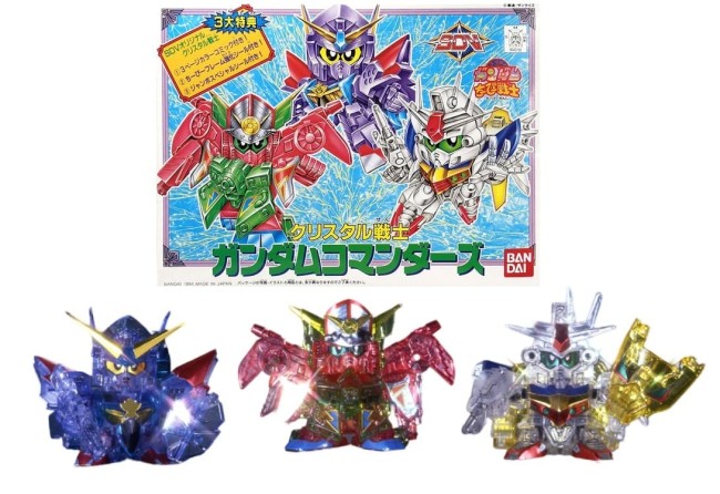 SD Gundam Crystal 3 Commanders - Model Kit Bandai SD Gundam Crystal 3 Commanders - maquette Gundam Bandai