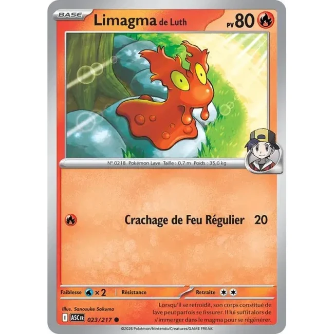 Carte Pokémon Limagma de Luth 23/217 - ME02.5 Héros Transcendants
