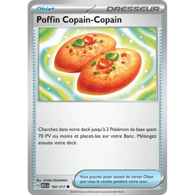 Carte Pokémon Poffin Copain-Copain 184/217 - ME02.5 Héros Transcendants