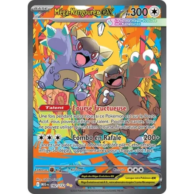 Carte Pokémon Méga-Kangourex ex 182/132 - ME1 Méga évolution