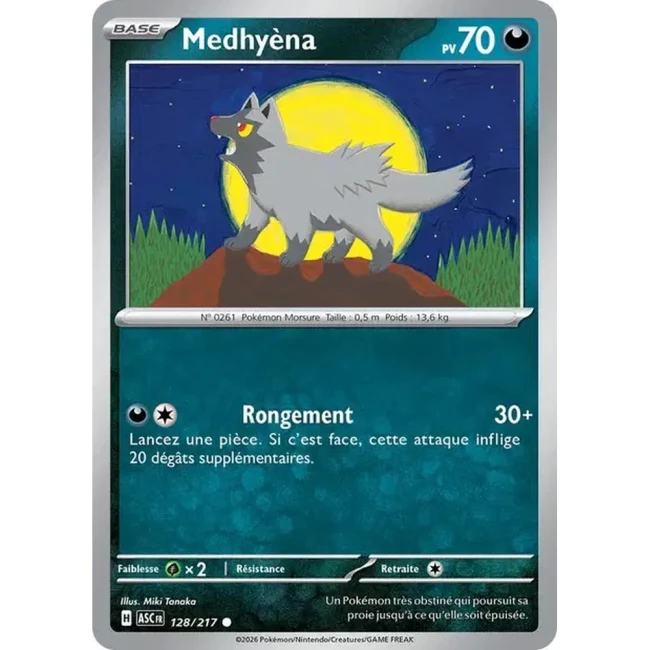 Carte Pokémon Medhyèna 128/217 - ME02.5 Héros Transcendants