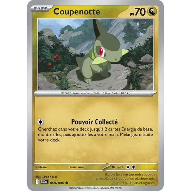Carte Pokémon Coupenotte 68/86 - EV10.5 Foudre Noire