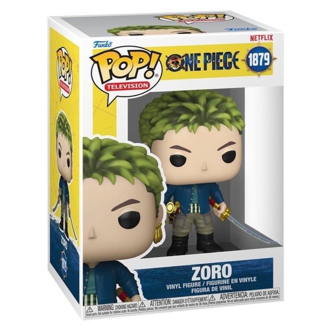 Figurine Funko Pop Roronoa Zoro 1879 One Piece Netflix en boîte
