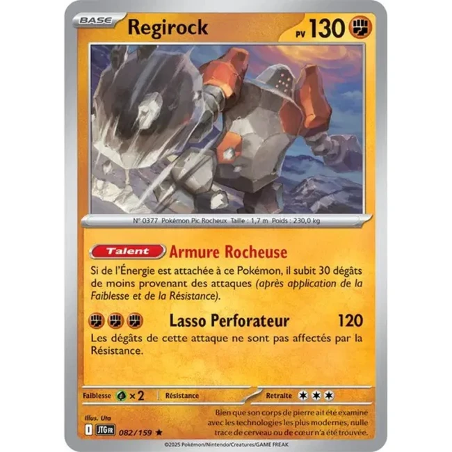 Carte Pokémon Regirock 82/159 - EV9 Aventures Ensemble