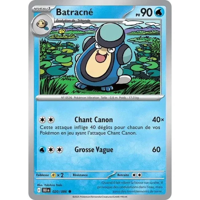 Carte Pokémon Batracné 20/86 - EV10.5 Foudre Noire