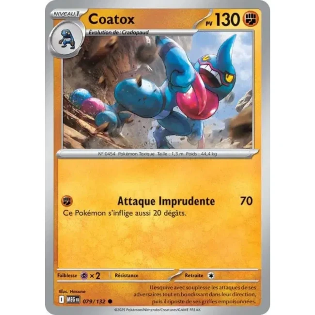 Carte Pokémon Coatox 79/132 - ME1 Méga évolution