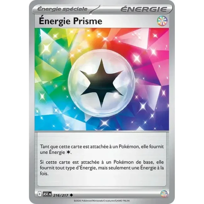 Carte Pokémon Énergie Prisme 216/217 - ME02.5 Héros Transcendants