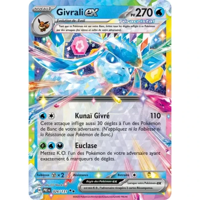 Carte Pokémon Givrali ex 26/131 - EV8.5 Evolutions Prismatiques