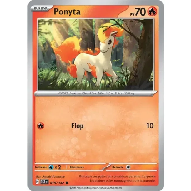 Carte Pokémon Ponyta 19/142 - EV7 - Couronne Stellaire