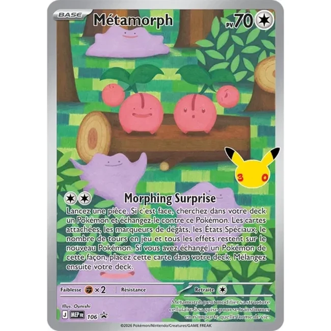Carte Pokémon Métamorph 106 - Méga évolution PROMO