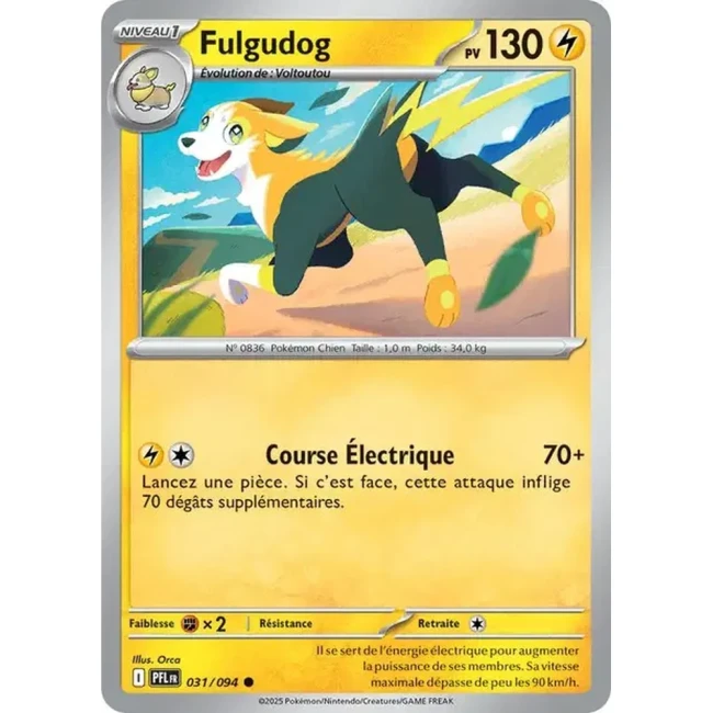 Carte Pokémon Fulgudog 31/94 - ME02 Flammes Fantasmagoriques