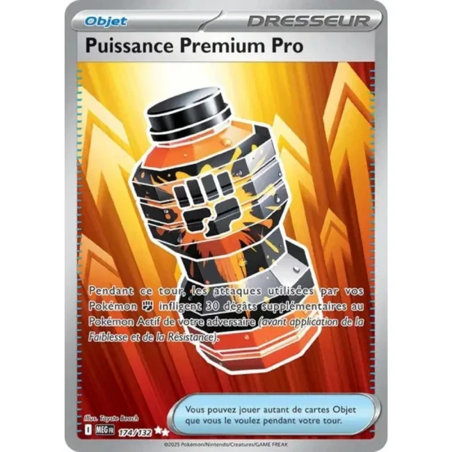 Carte Pokémon Puissance Premium Pro 174/132 - ME1 Méga évolution