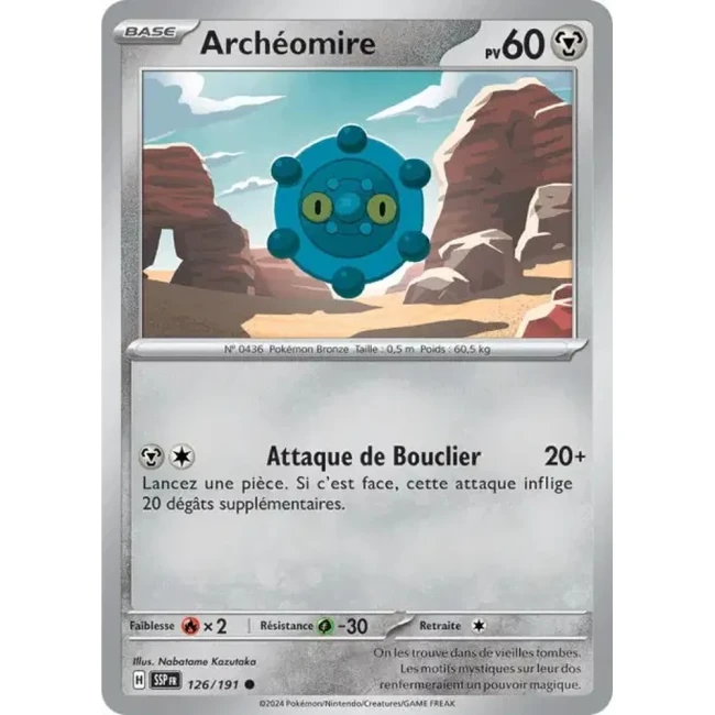 Carte Pokémon Archéomire 126/191 - EV8 Étincelles Déferlantes