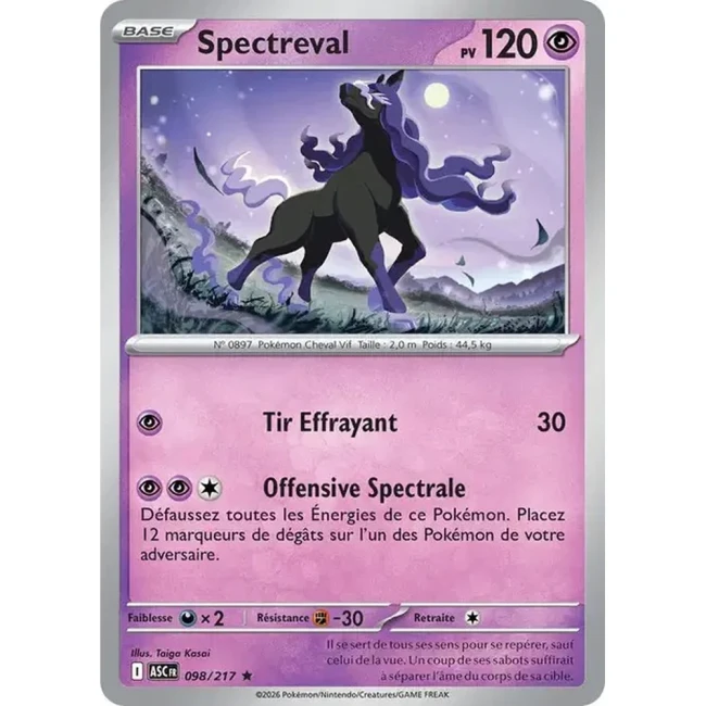 Carte Pokémon Spectreval 98/217 - ME02.5 Héros Transcendants