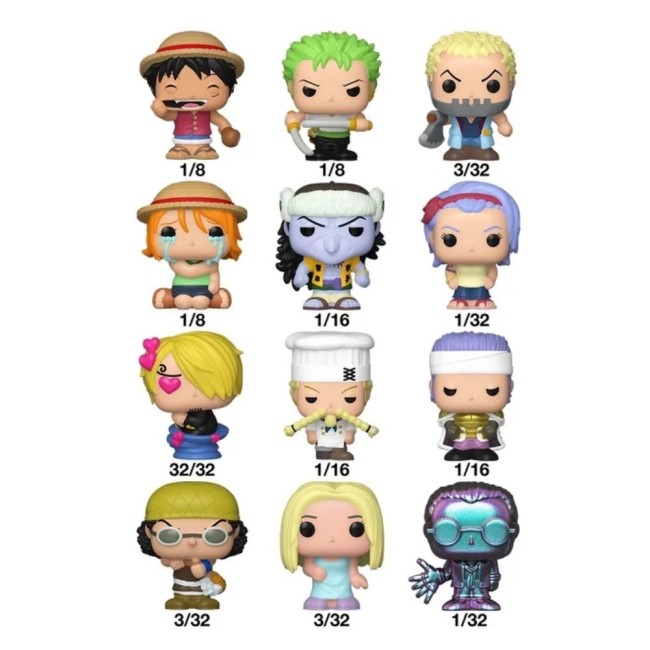Figurines ONE PIECE Bitty POP personnages et probabilités