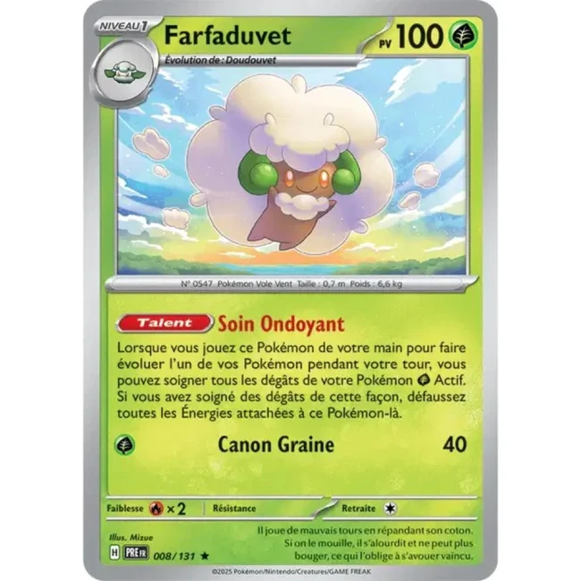 Carte Pokémon Farfaduvet 8/131 - EV8.5 Evolutions Prismatiques