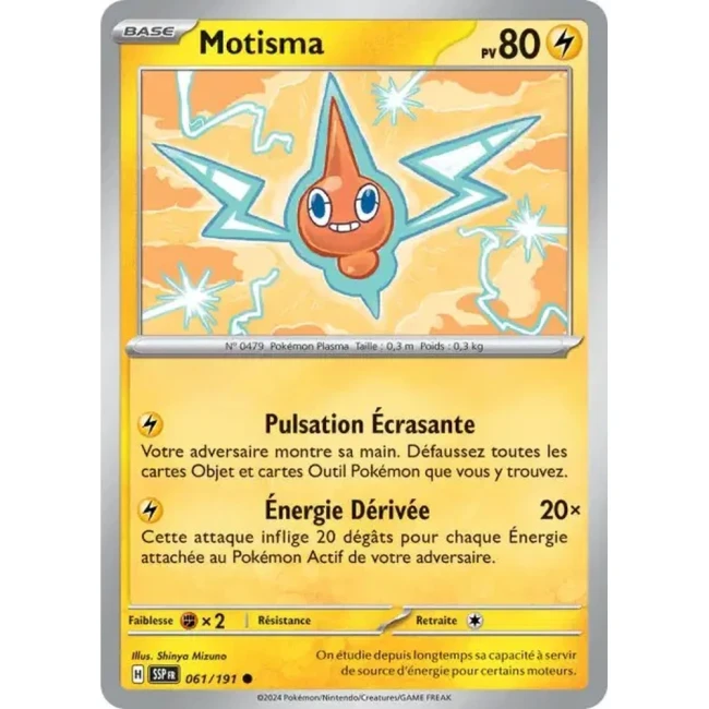 Carte Pokémon Motisma 61/191 - EV8 Étincelles Déferlantes