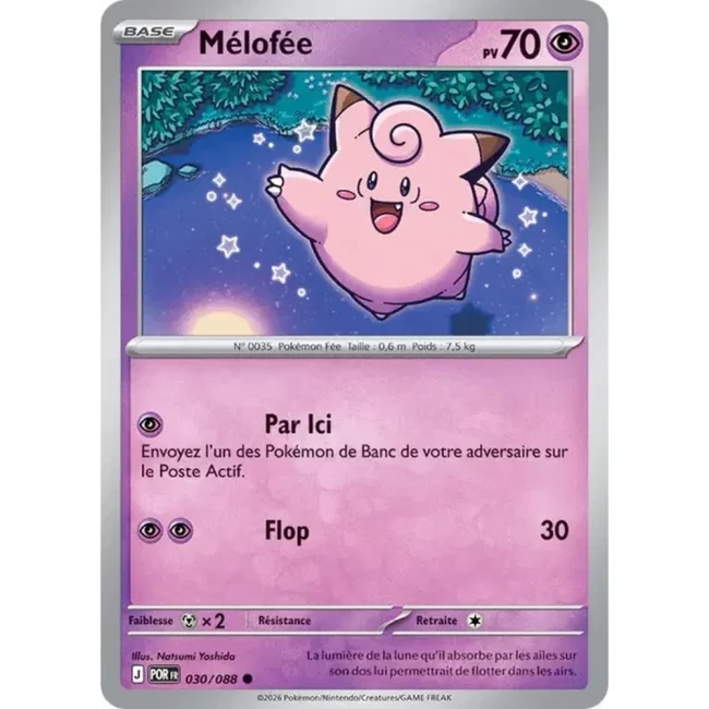 Carte Pokémon Mélofée 030/088 - ME03 Equilibre Parfait