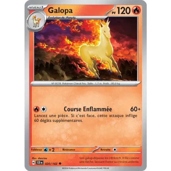 Carte Pokémon Galopa 20/142 - EV7 - Couronne Stellaire