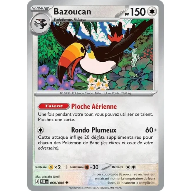 Carte Pokémon Bazoucan 68/084 - ME05 Nuit Noire