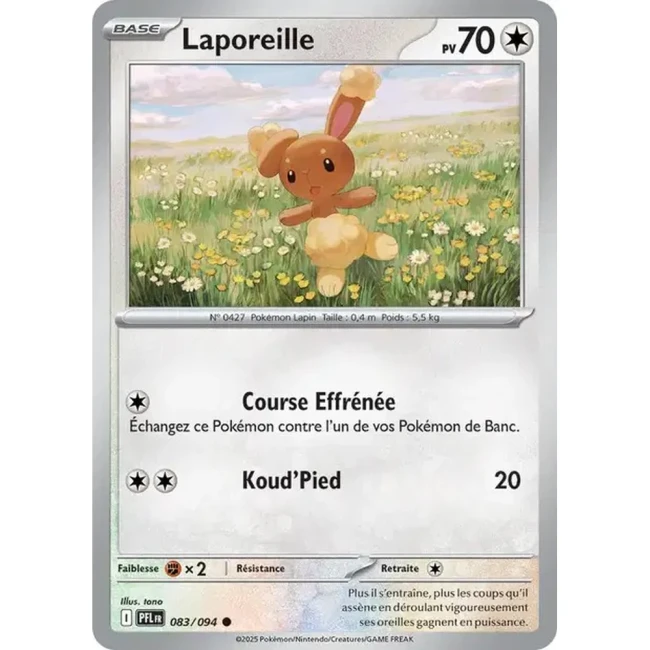Carte Pokémon Laporeille 83/94 - ME02 Flammes Fantasmagoriques