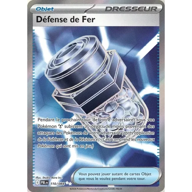 Carte Pokémon Défense de Fer 110/084 - ME05 Nuit Noire