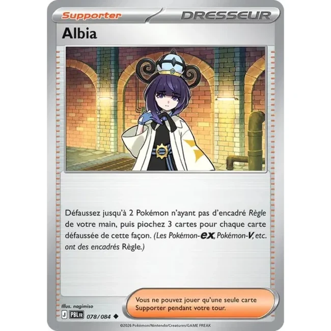 Carte Pokémon Albia 78/084 - ME05 Nuit Noire