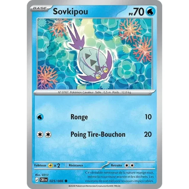 Carte Pokémon Sovkipou 25/086 - ME04 Chaos Ascendant